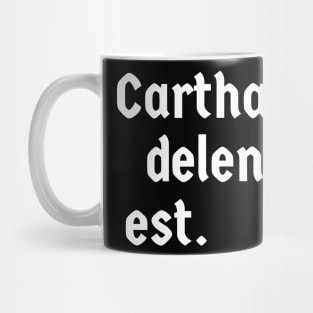 Carthago Delenda Est  Distressed vintage Mug